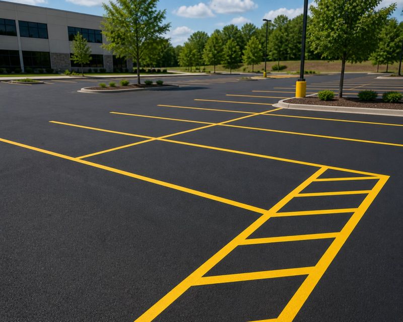 Asphalt Painting in Suwanee, GA