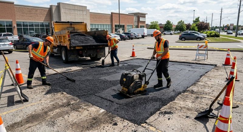 Asphalt Parking Lot Repair in Conway, AR