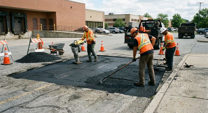 Asphalt Parking Lot Repair in San Diego County, CA