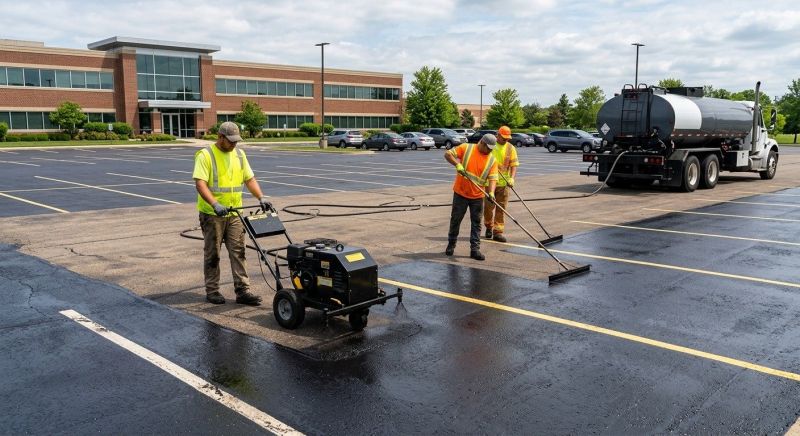 Asphalt Parking Lot Sealing in Grand Rapids, MI