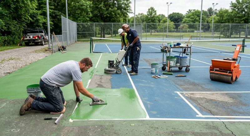 Sports Court Resurfacing in San Antonio, TX