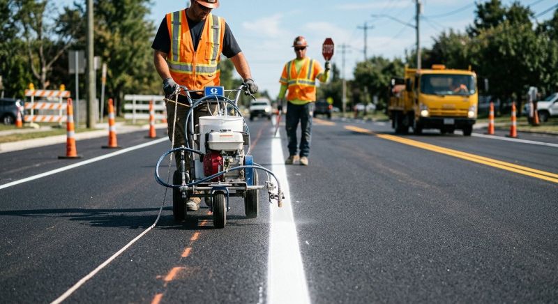 Asphalt Painting in Alpharetta, GA