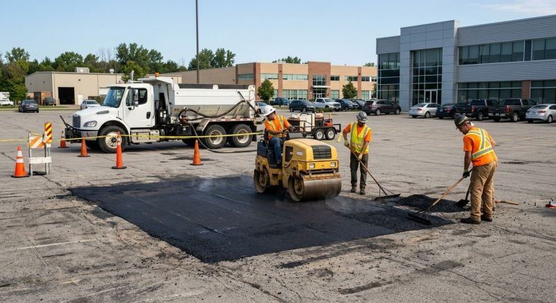 Asphalt Parking Lot Repair in Los Angeles, CA