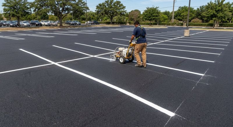 Asphalt Striping in Lawrenceville, GA