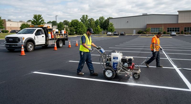 Asphalt Striping in Alpharetta, GA