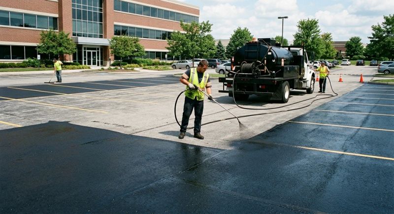 Church Parking Lot Sealcoating in San Antonio, TX