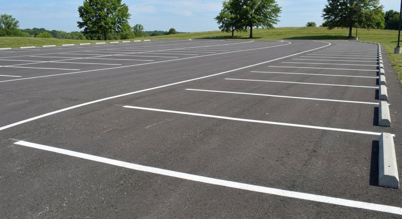 Concrete Parking Lot Striping in Roswell, GA