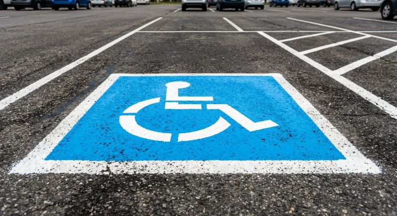 Disability Parking Marking in Suwanee, GA