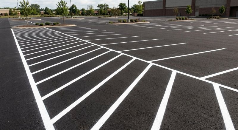 Parking Lot Painting in Alpharetta, GA