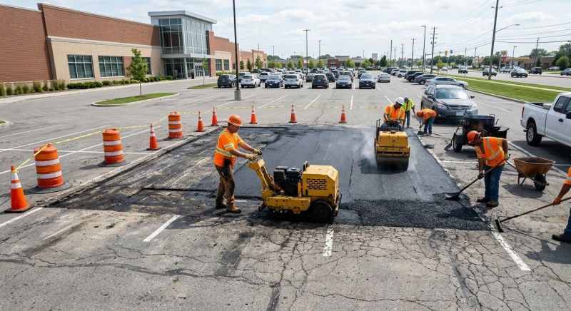 Parking Lot Repair in Little Rock, AR