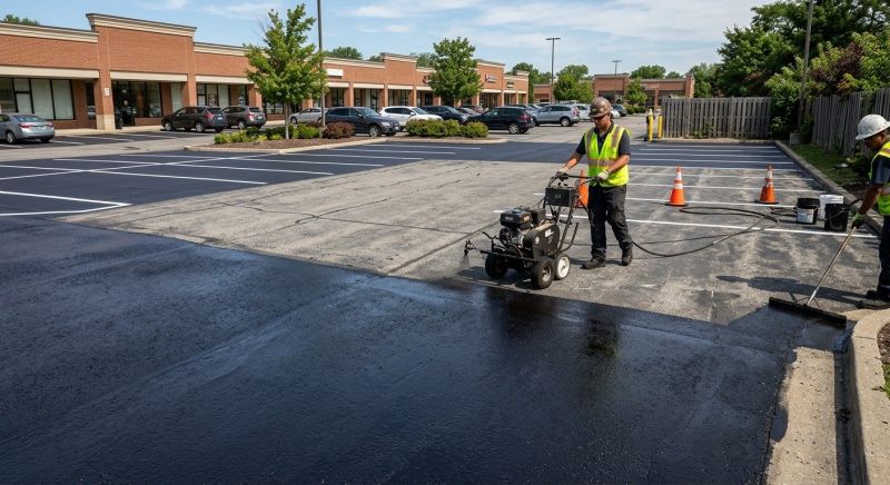 Parking Lot Sealcoating in Greenville, SC