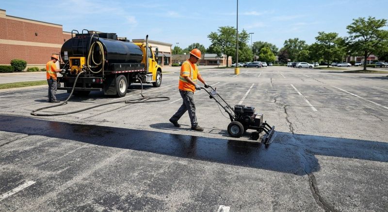 Parking Lot Sealcoating in Grand Rapids, MI