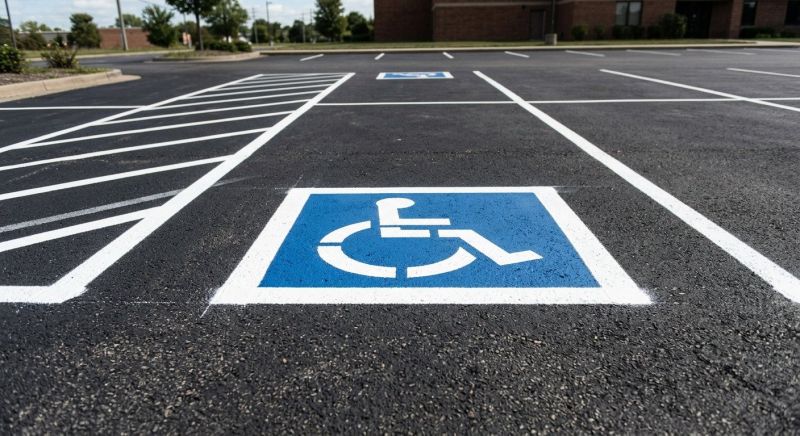 Parking Space Marking in Lawrenceville, GA
