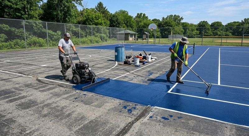 Sports Court Resurfacing in Grand Rapids, MI